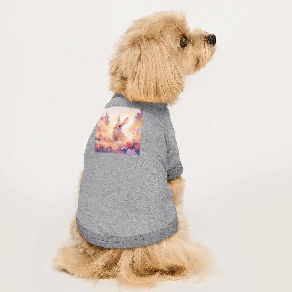 はなうさまほのうさぎとお城｡.:*･ﾟ Dog T-shirt