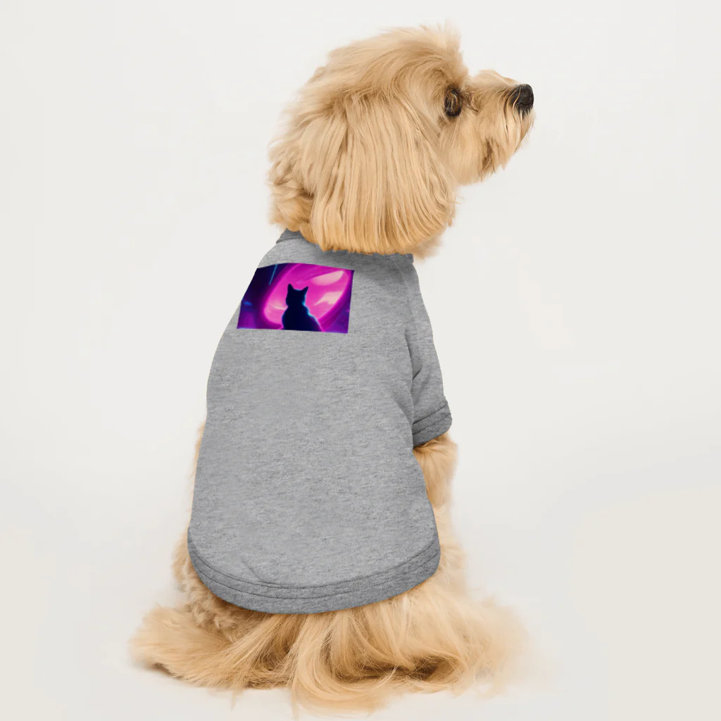 ParadigmStar　パラダイムスターの空に思いはせる猫 Dog T-shirt