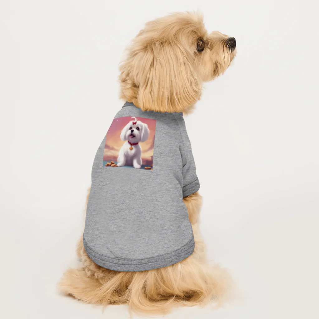 ちいさき家族スキ　Maltese ♡のかわいいマルチーズ ドッグTシャツ