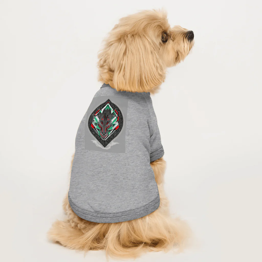 ZZRR12の満月のやさしい眼差し、狼の共感 Dog T-shirt
