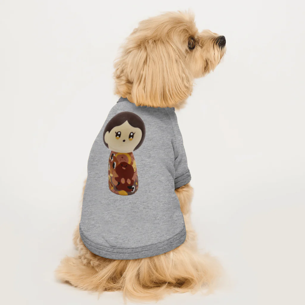 こけしガールズのこけしガールズ　セピアちゃん Dog T-shirt