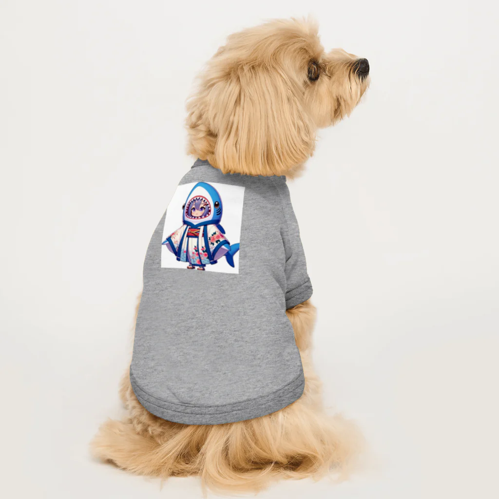 WING_0101の和風サメちゃんグッズ Dog T-shirt