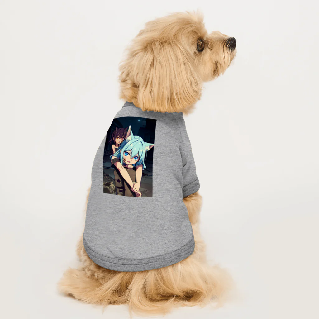 ほっこりアニメマートのゾンビィ～8 Dog T-shirt