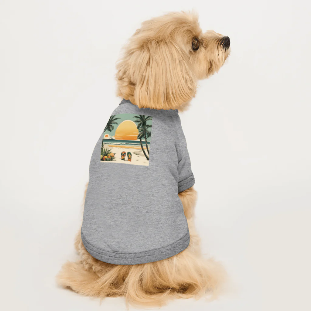 甘いマンゴーの甘い爽やかなマンゴーのイラストグッズ Dog T-shirt