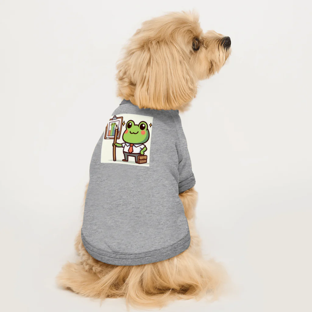 カエルグッズの営業カエル Dog T-shirt