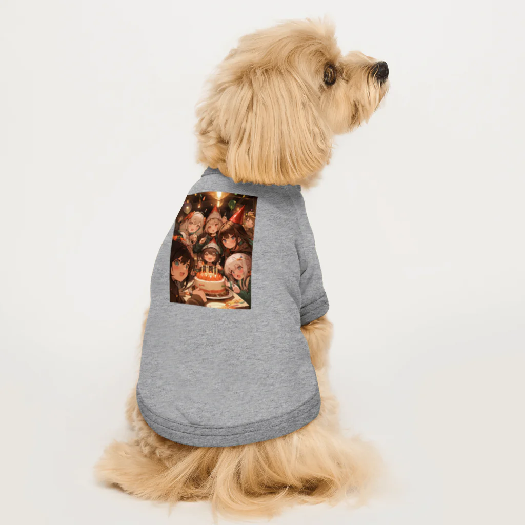 AQUAMETAVERSEの誕生日パーティーだ アメジスト 2846 Dog T-shirt