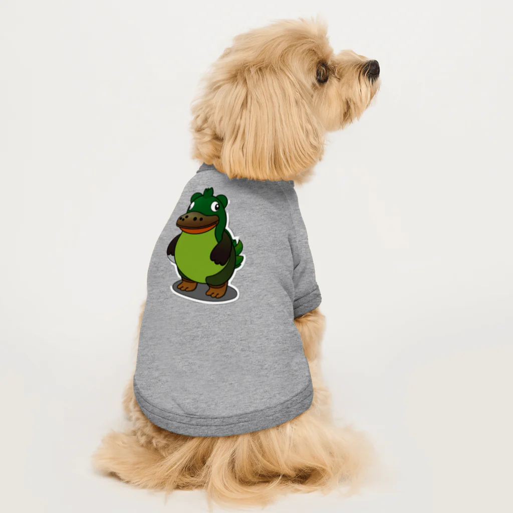 chikichikibanbanの緑、恐竜、ワニ Dog T-shirt