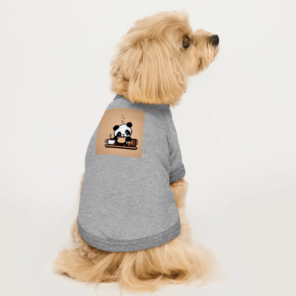 necco0822のコーヒー焙煎をするパンダ Dog T-shirt