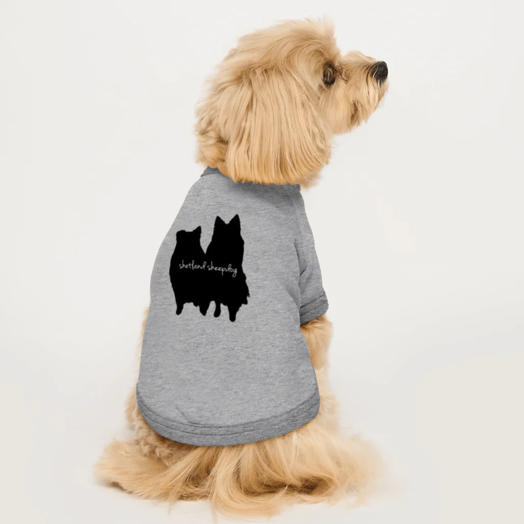 a_c0111のシェルティグッズ Dog T-shirt