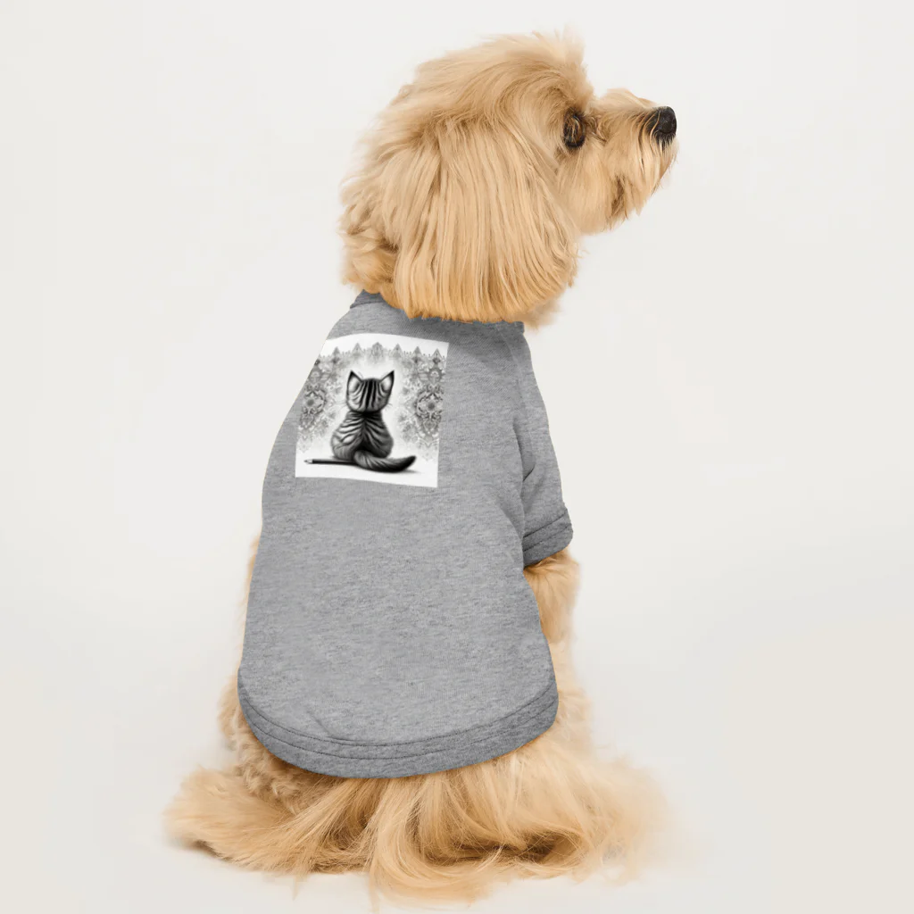 にくきゅう299のBack-raised Dream Cat 3 Dog T-shirt