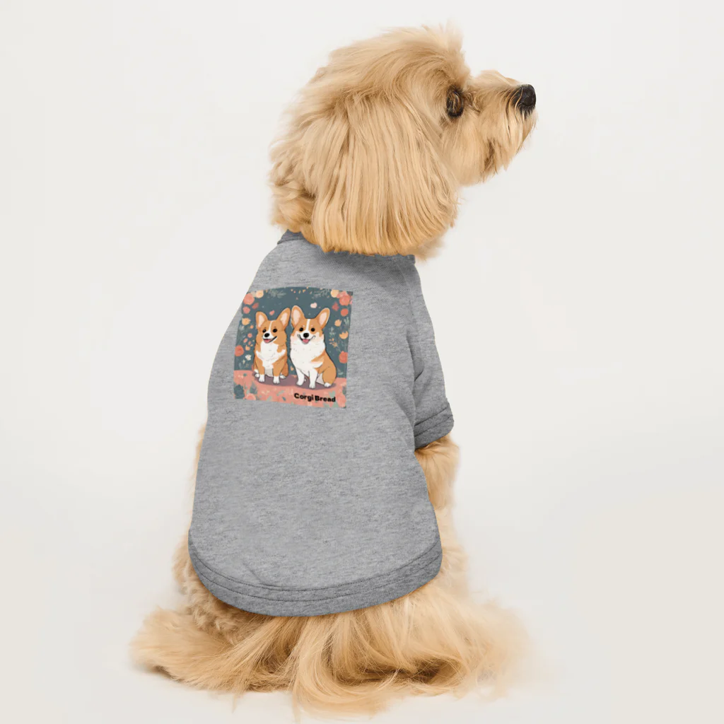 コーギーブレッド（もこもこーぎー）のコーギーズ Dog T-shirt