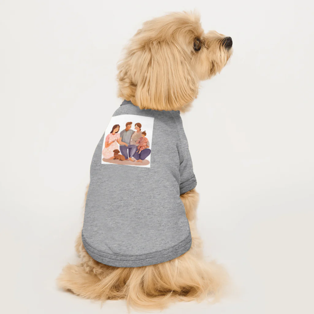 kichamanの家族だんらん Dog T-shirt