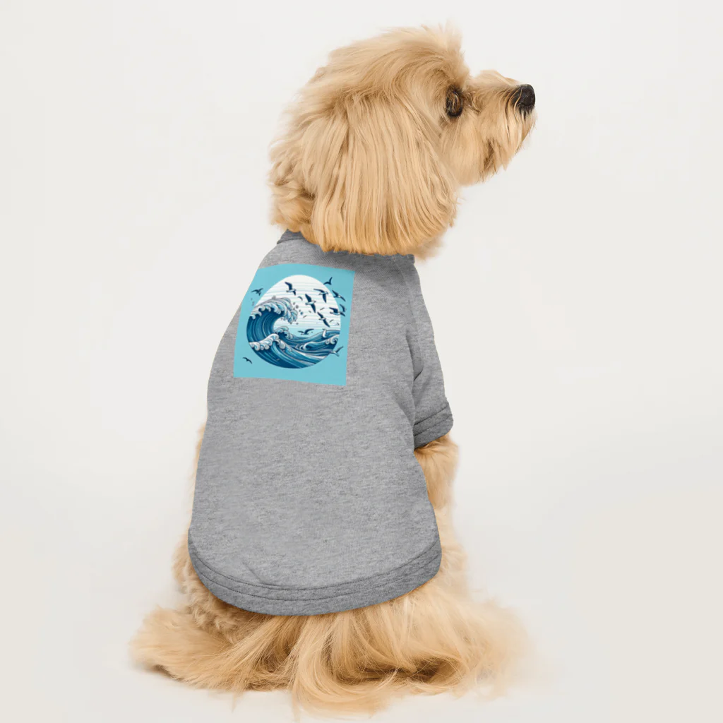 Nattu/のかもめと海 Dog T-shirt