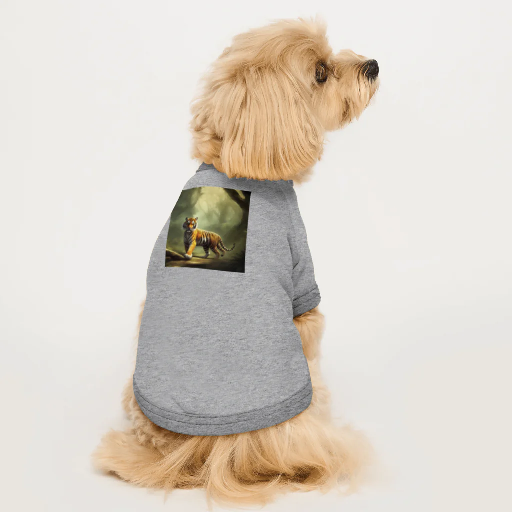 dora-6の遊ぶ虎 Dog T-shirt