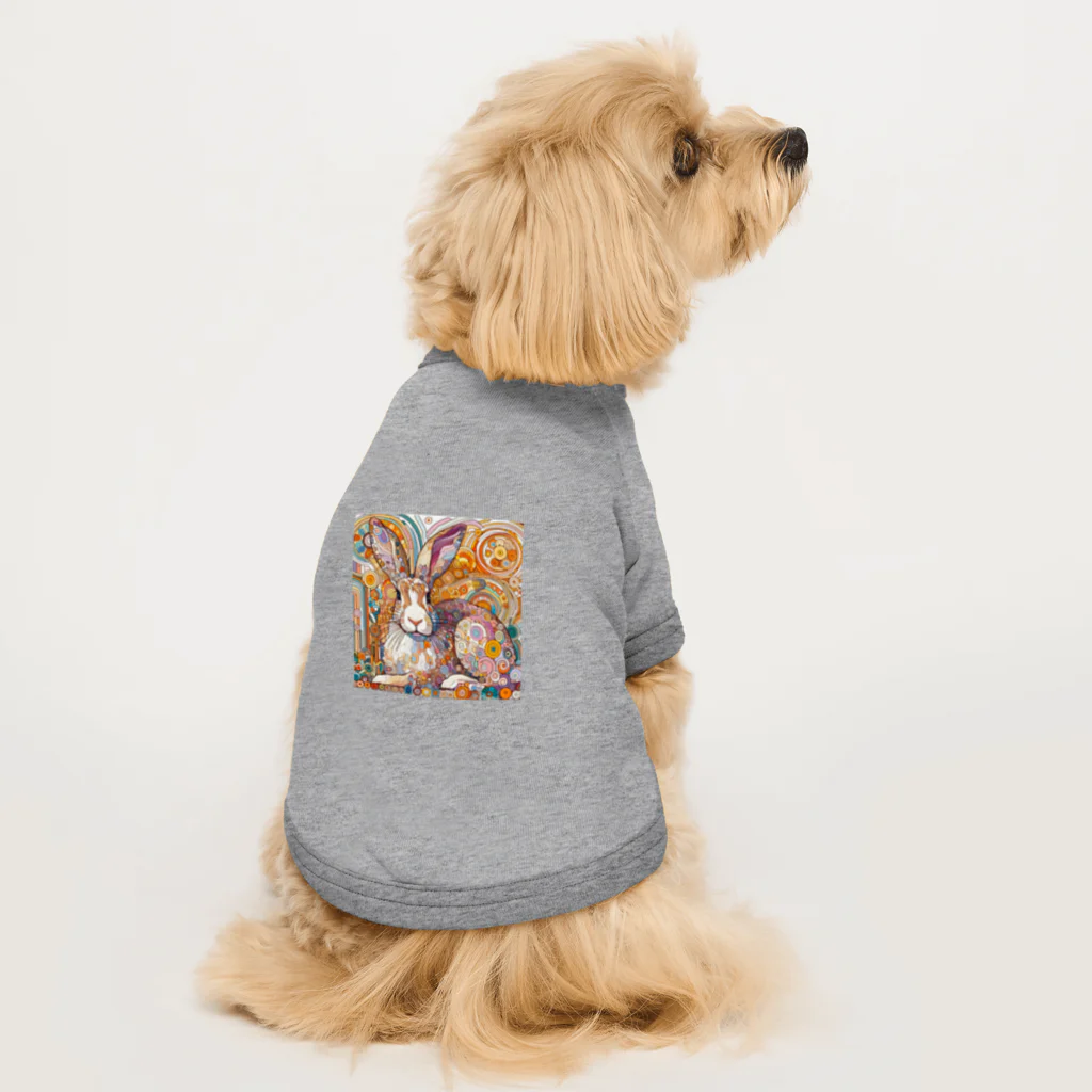 tearai-ugaiのクリムトウサギ Dog T-shirt