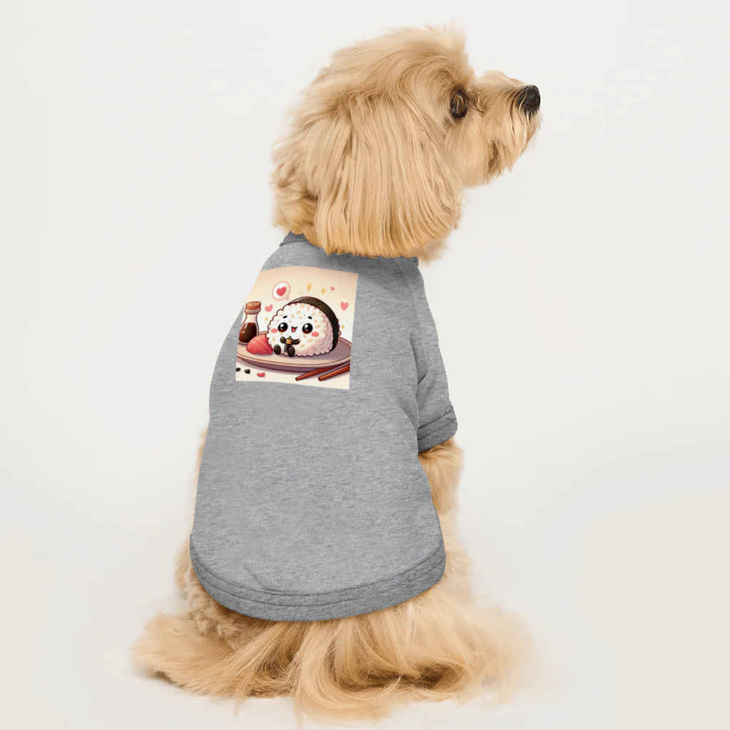 toto444のかわいいおにぎりくん🍙 Dog T-shirt