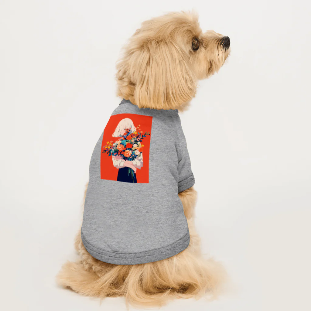 AQUAMETAVERSEの花束をあなたに　Hime  2530 Dog T-shirt