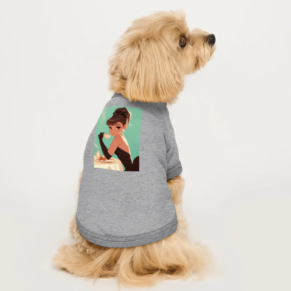 AQUAMETAVERSEのティファニーでお茶を　Hime  2530 Dog T-shirt