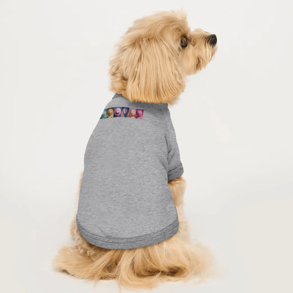 かてこの洋服販売所のカラフルニコちゃん Dog T-shirt