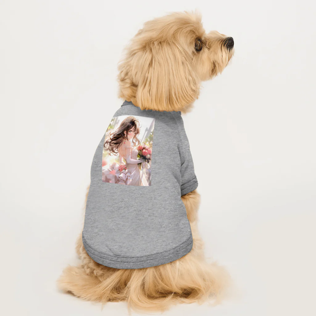 AQUAMETAVERSEのウエデｲングドレス　なでしこ1478 Dog T-shirt