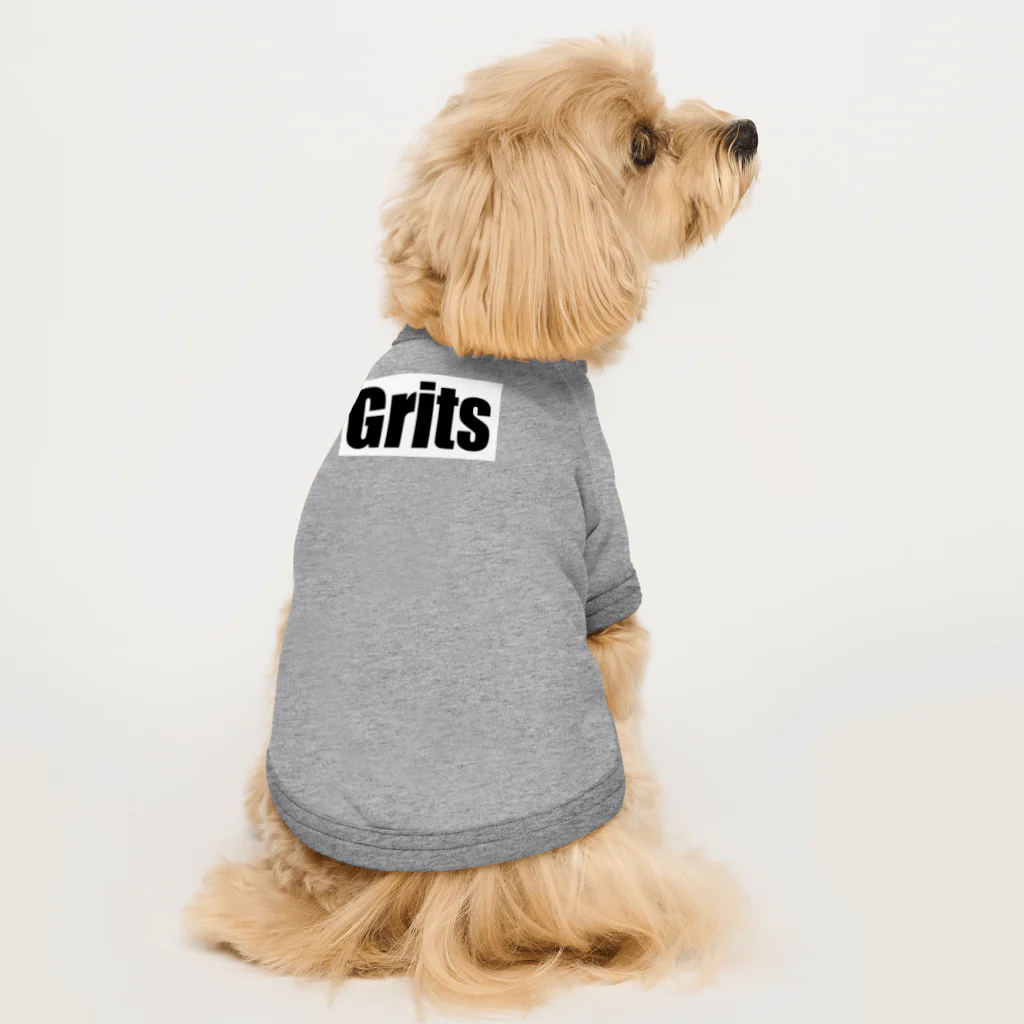 GritsのGrits （宇宙）バックプリント Dog T-shirt