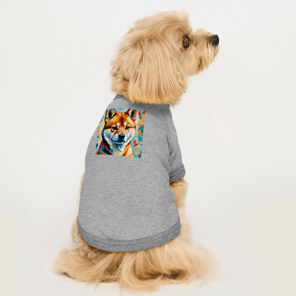 KAPPA TRAVEL GOの柴犬の幾何学 ドッグTシャツ