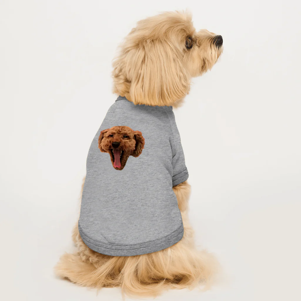 炙りネギ塩牛タンの犬のフリをした唐揚げ ドッグTシャツ