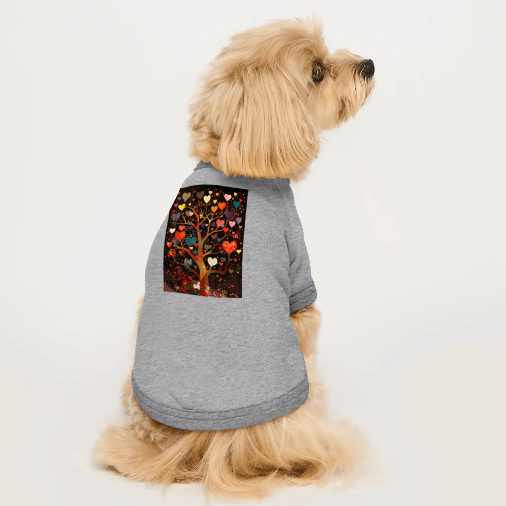 AQUAMETAVERSEのハートのなる木愛のメﾂセージ　なでしこ1478 Dog T-shirt