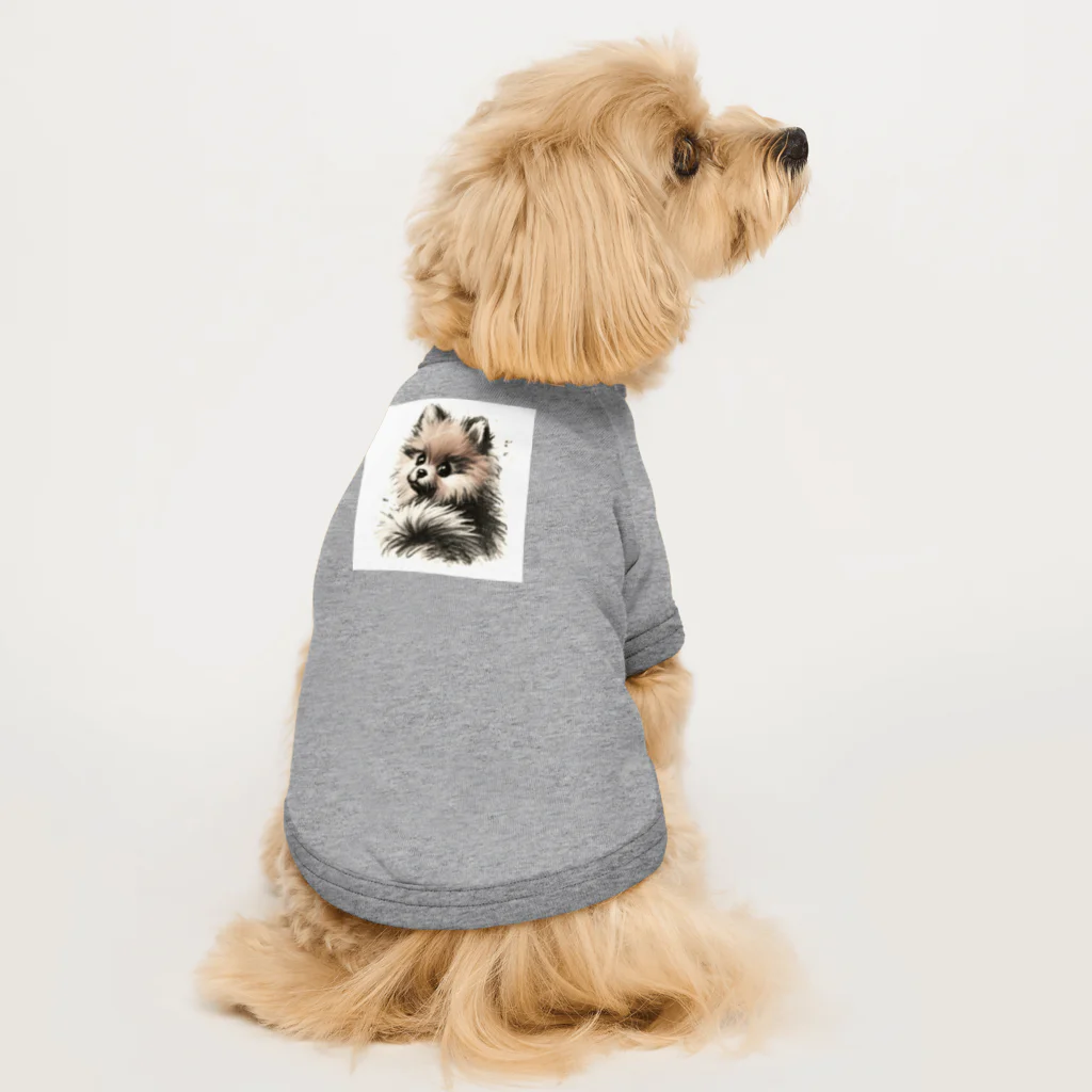 くれよんハウスのくれよんポメ振返り Dog T-shirt