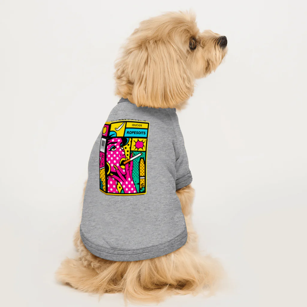 わっふるアートのネオ・シガレットボックス Dog T-shirt