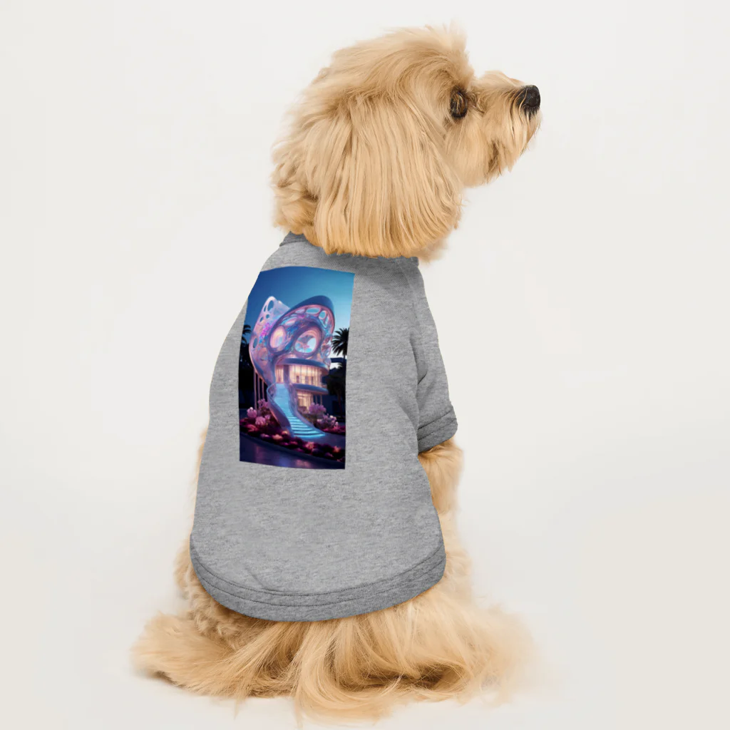 AQUAMETAVERSEの幻想的なお家アメジスト2846 Dog T-shirt