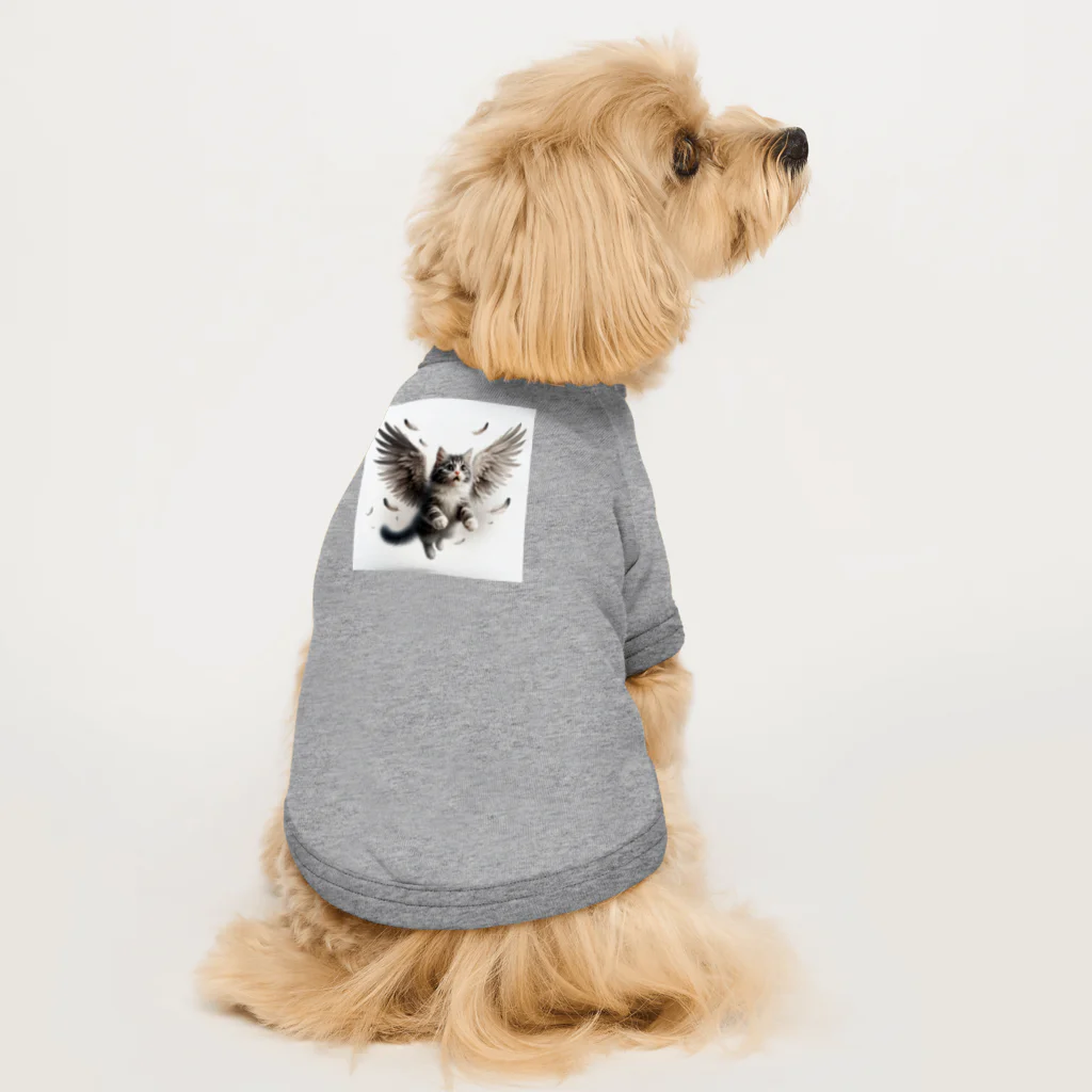 oz-chanの空飛ぶ猫リアル風3 Dog T-shirt