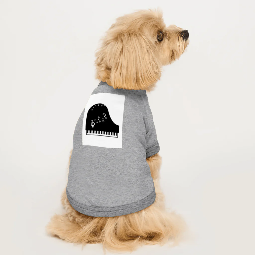 MIKA33のピアノキラキラ音符ちゃん Dog T-shirt