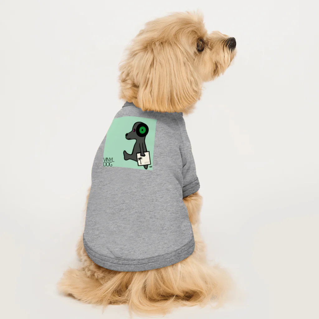 Posagodardy  ポサゴダルディのVinyl Dog Green ear ドッグTシャツ