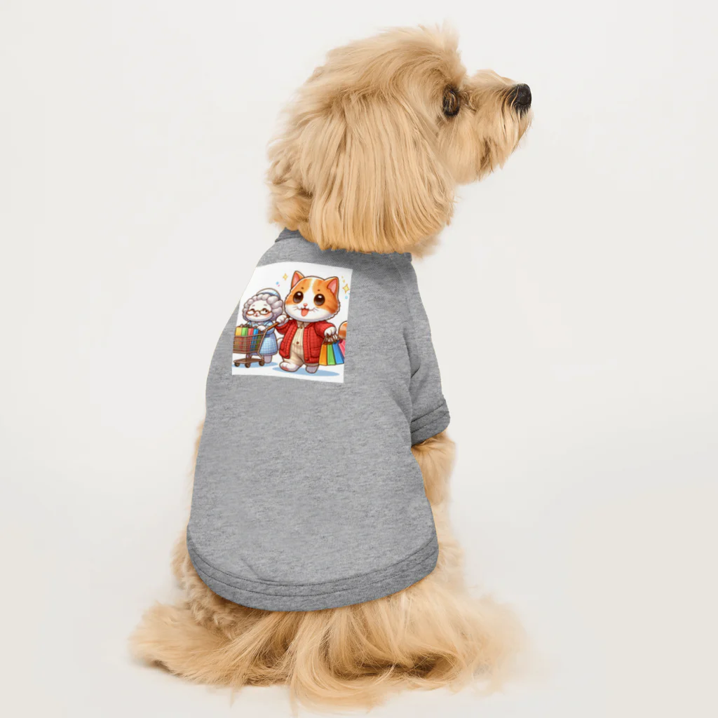 アミュペンのかわいい猫ちゃんと一緒にお買い物🐱💼  Dog T-shirt