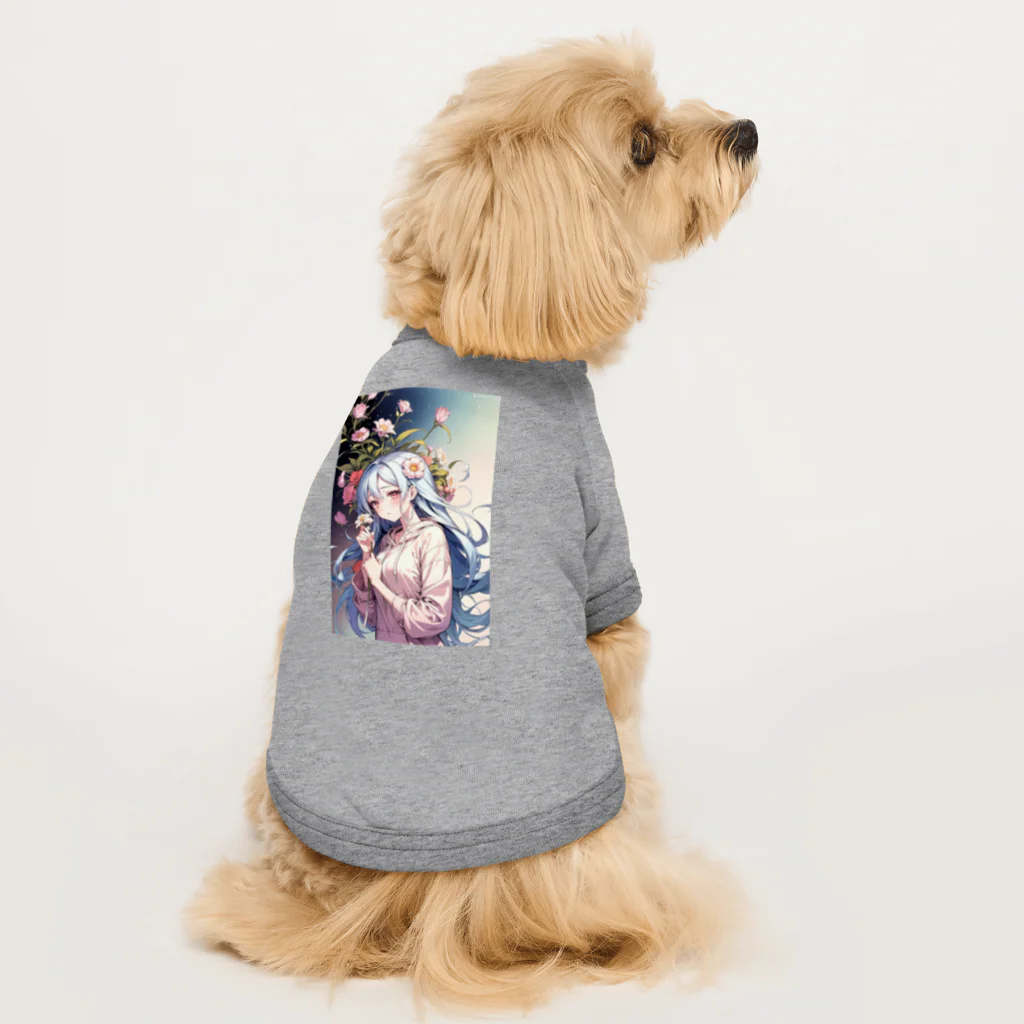 🐋うくはのお店の花と君7 Dog T-shirt