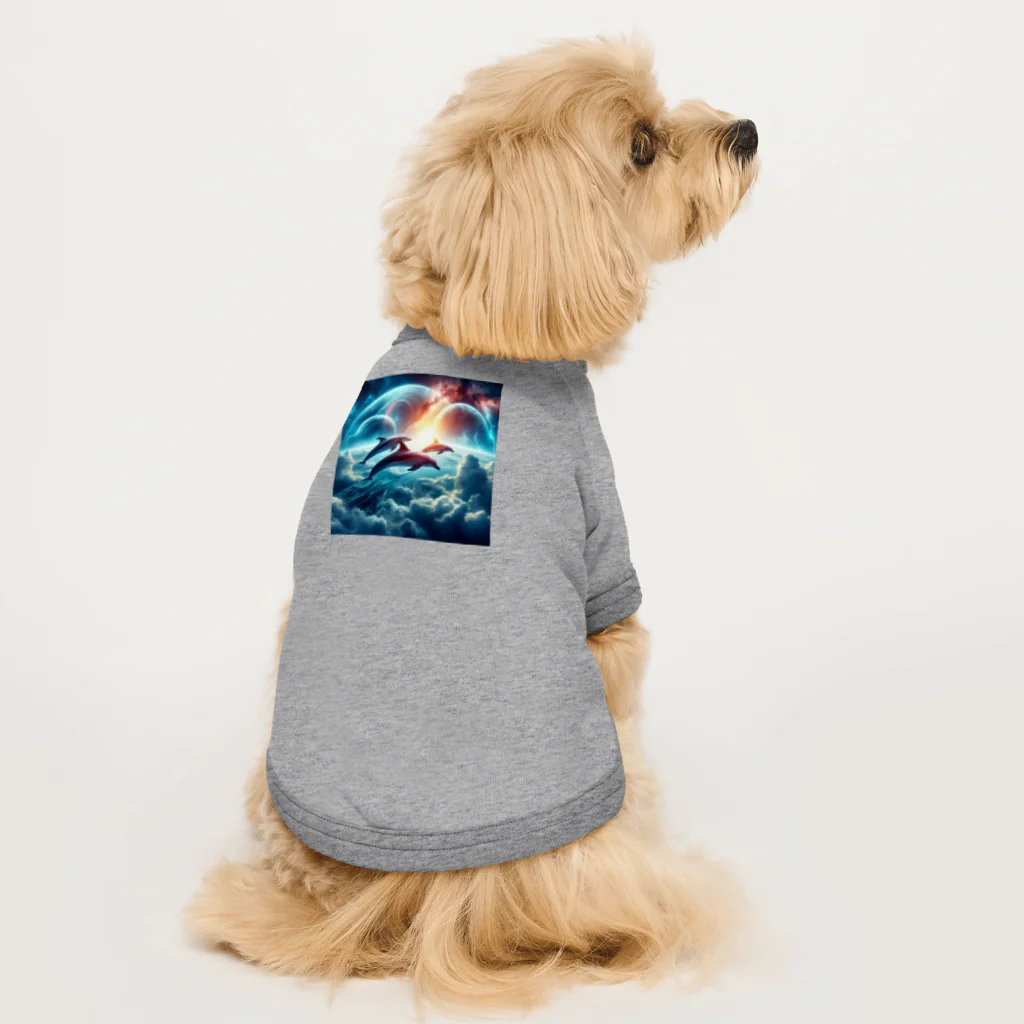 Mangetu2024の宇宙海（イルカ） Dog T-shirt