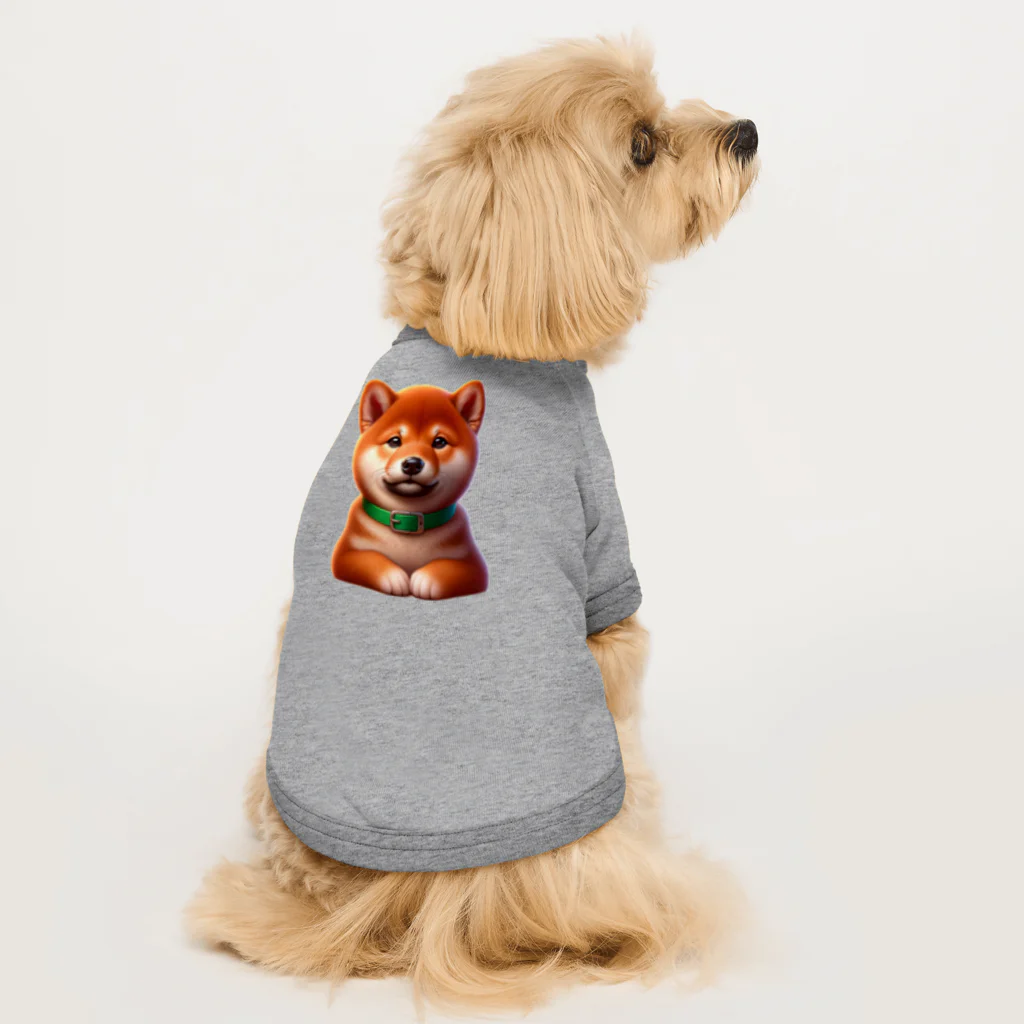 柴楽のフレンドリーな柴犬 Dog T-shirt