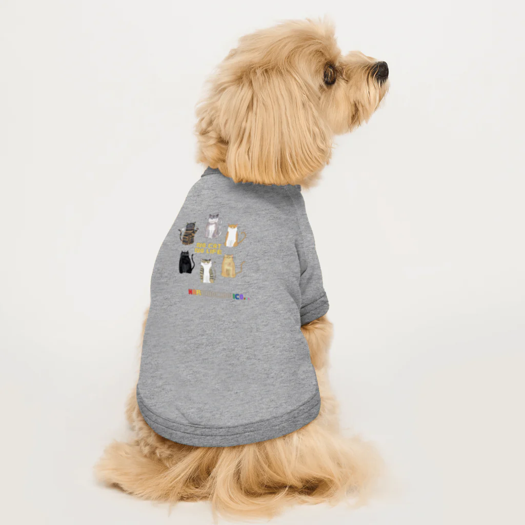 暁projectのNO CAT NO LIFE Dog T-shirt