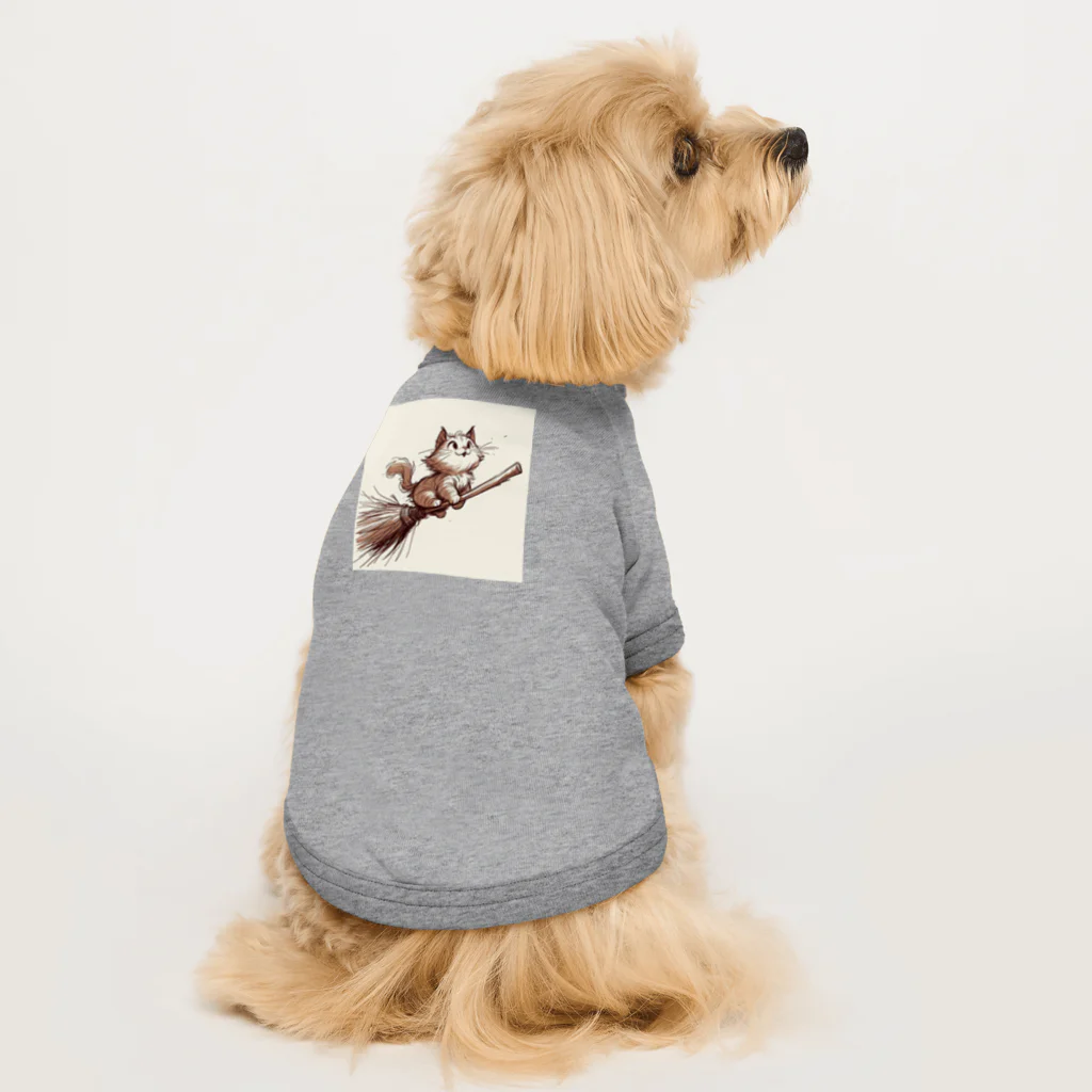 R Uの風切る冒険猫 Dog T-shirt