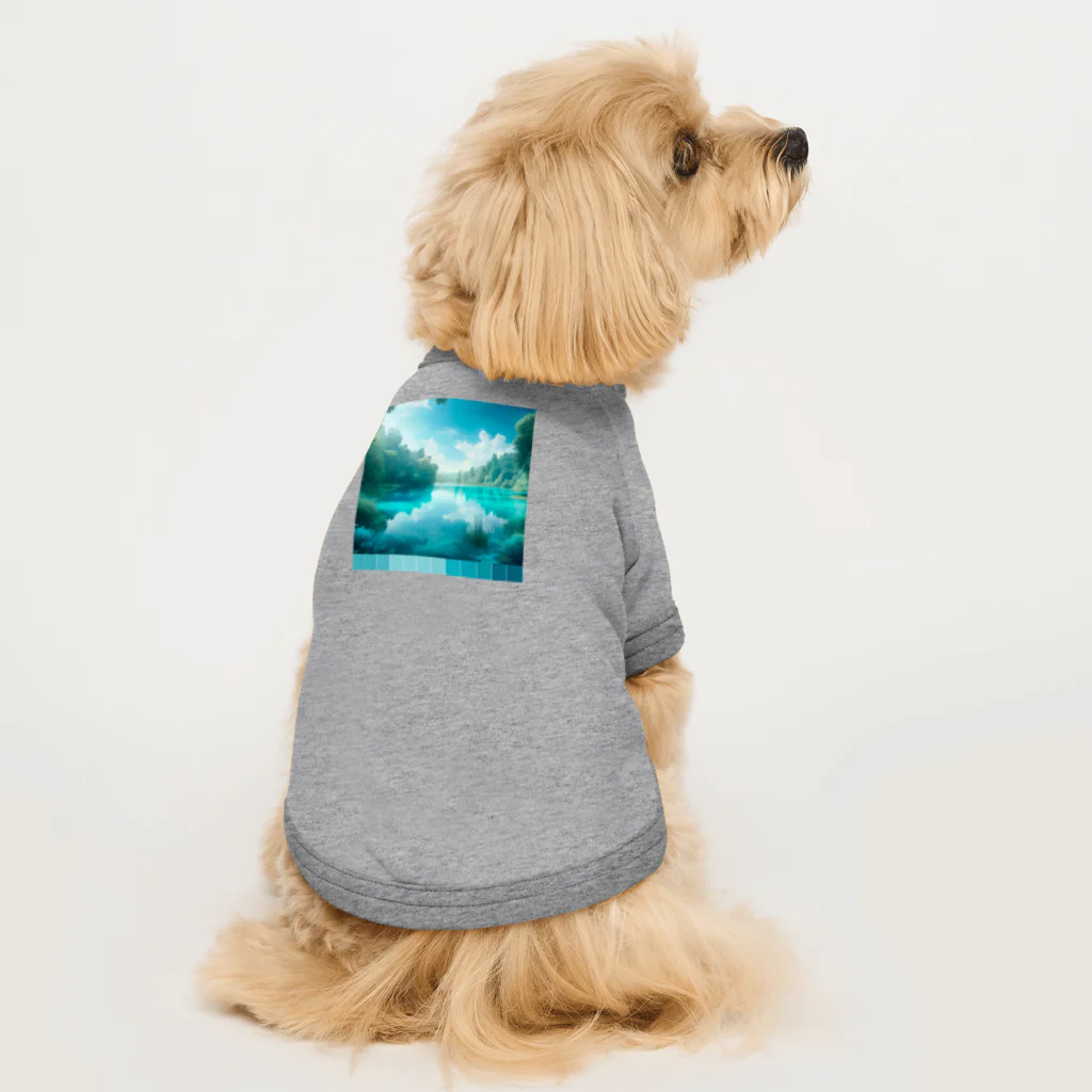 hana2ginの Almost Transparent Blue. Dog T-shirt