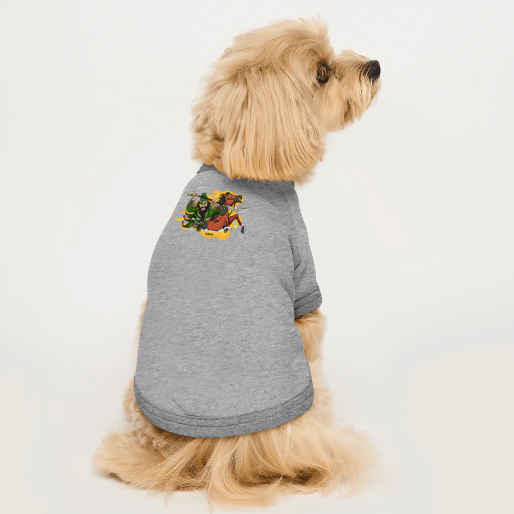 freehandの蜀の武将・関羽 Dog T-shirt