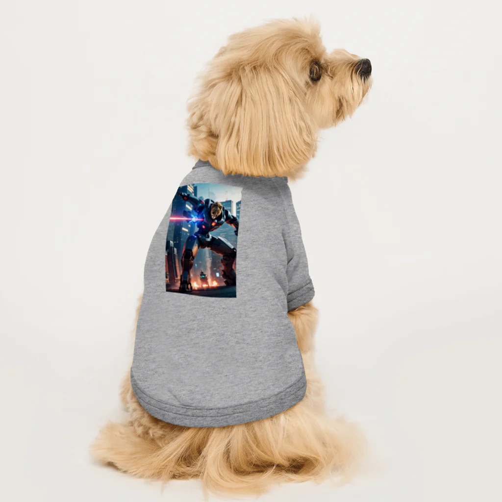 OTIRUBUTUBUTUのライオンロボットV1 Dog T-shirt