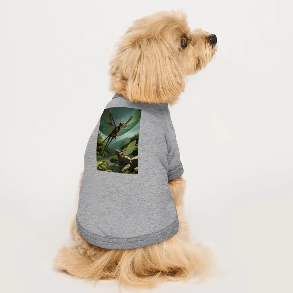 OTIRUBUTUBUTUのメガネウラ Dog T-shirt