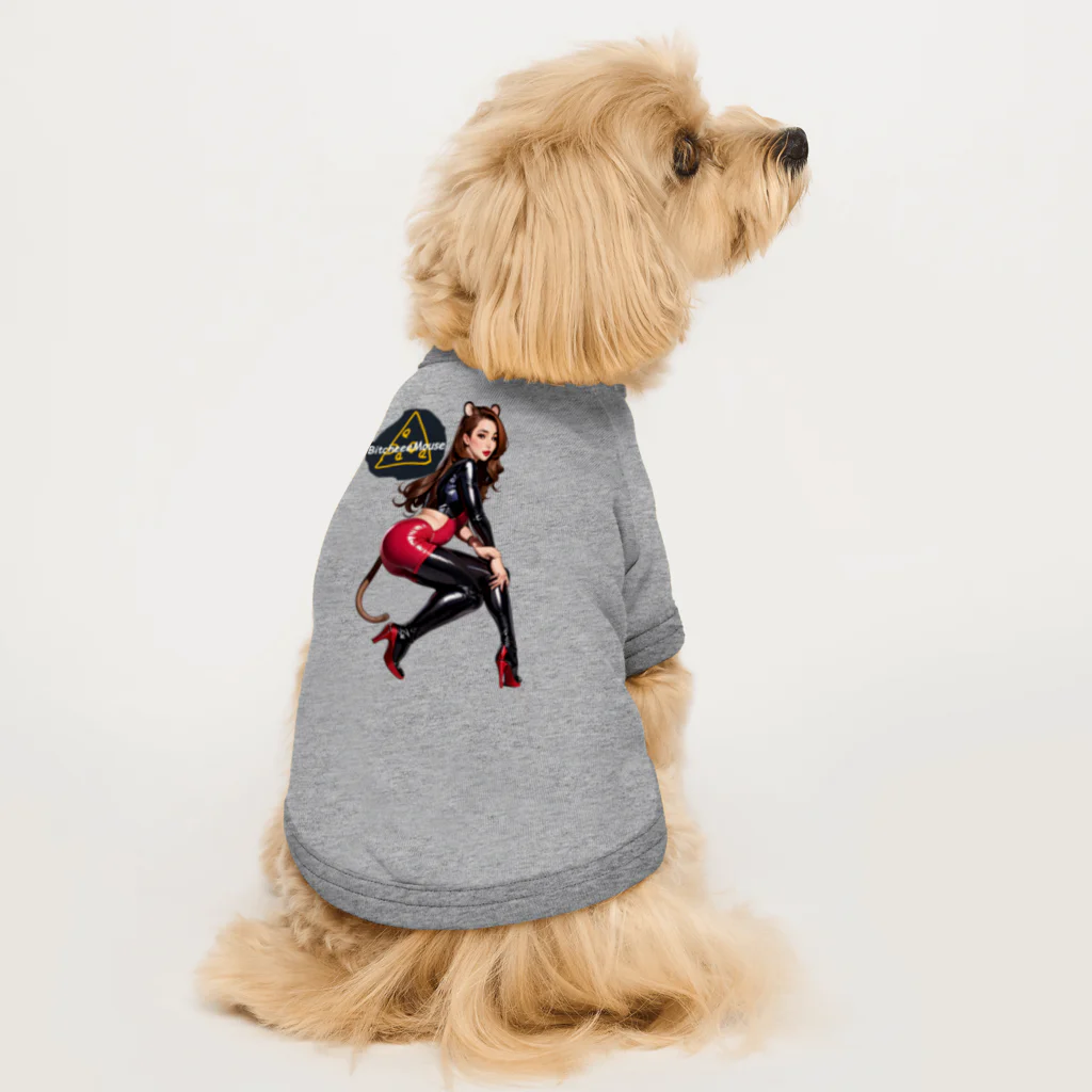 メメオカくん。のロゴ入りBitcheeeMouse② Dog T-shirt