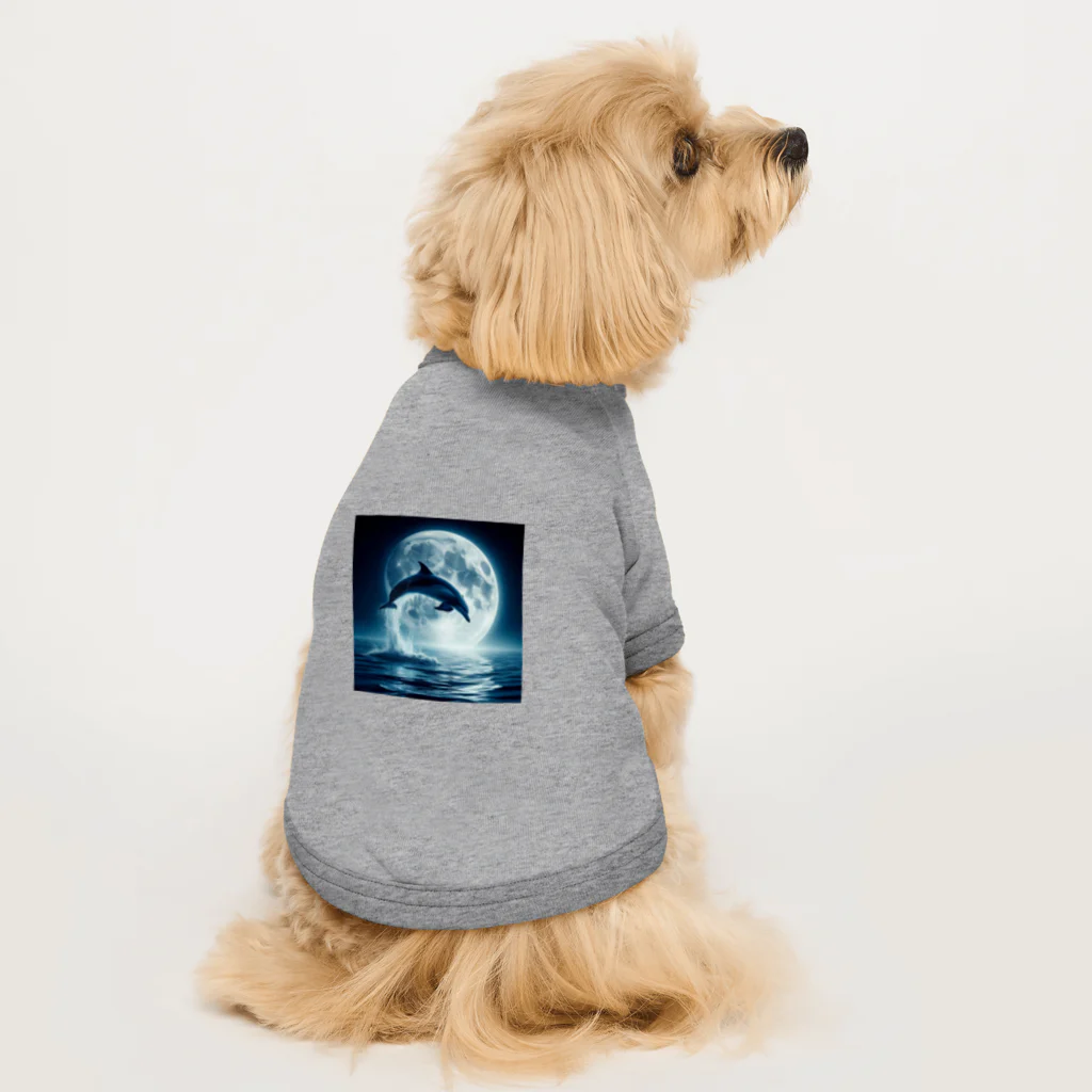 春薫杜のドルフィン Dog T-shirt