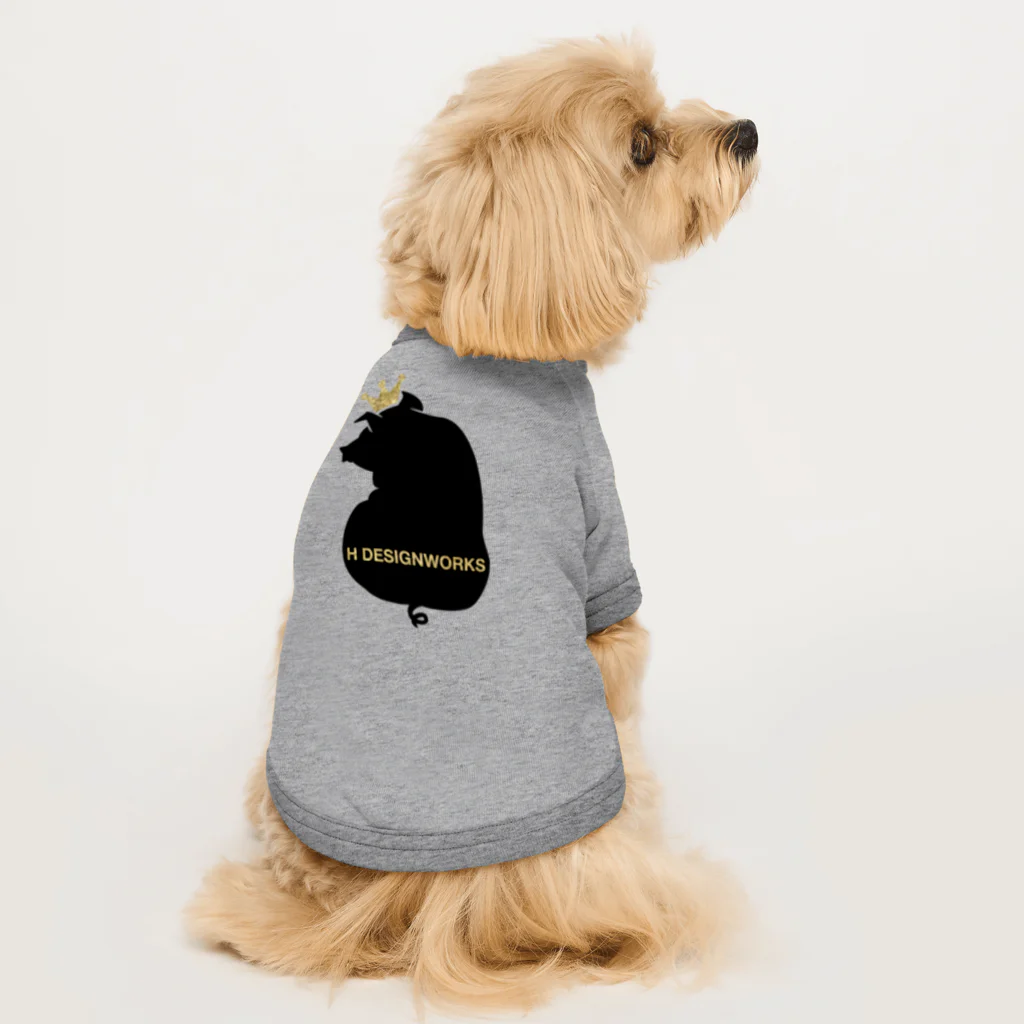 HDWの王冠BUTA Dog T-shirt