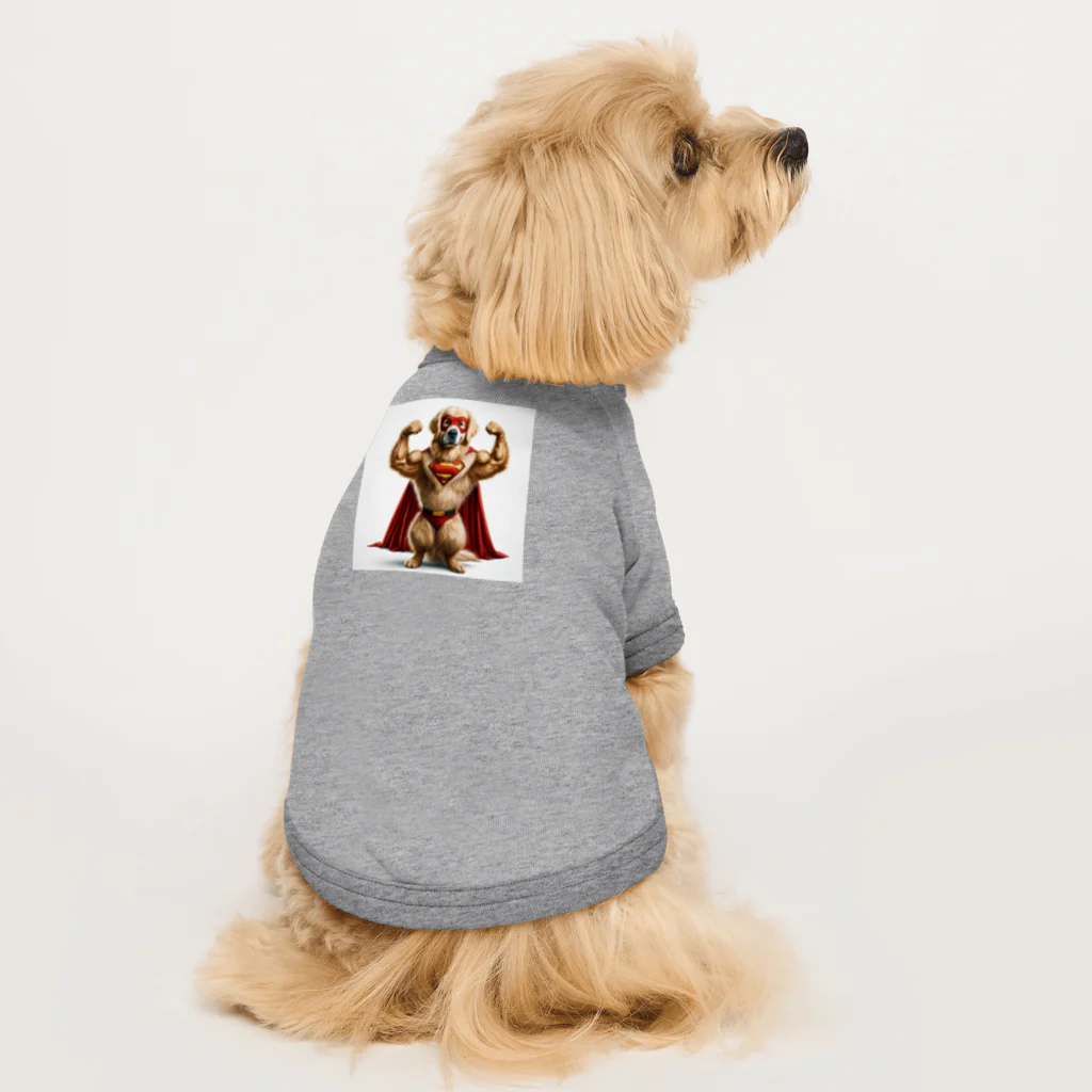 ROROAの無敵のヒーロー犬 ドッグTシャツ