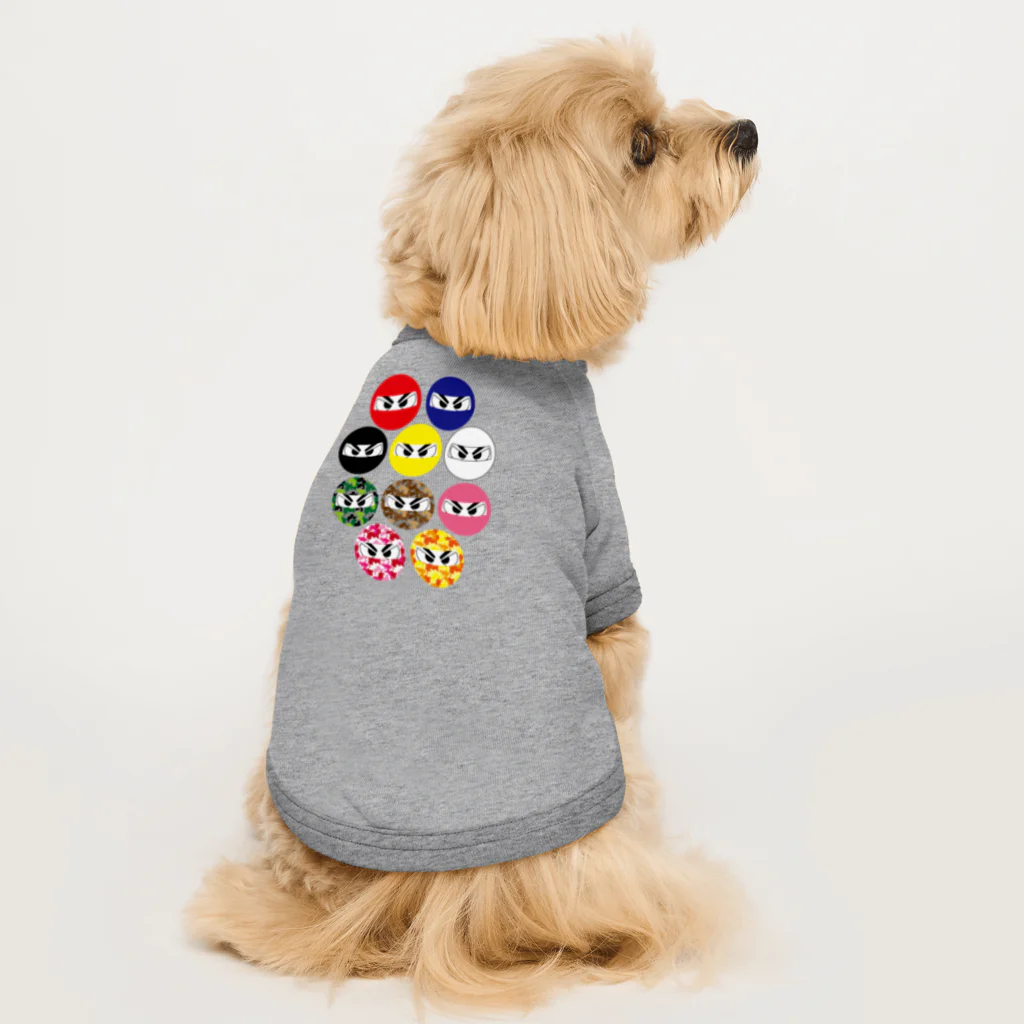 Tossy's colorの【忍び】忍び集合 Dog T-shirt