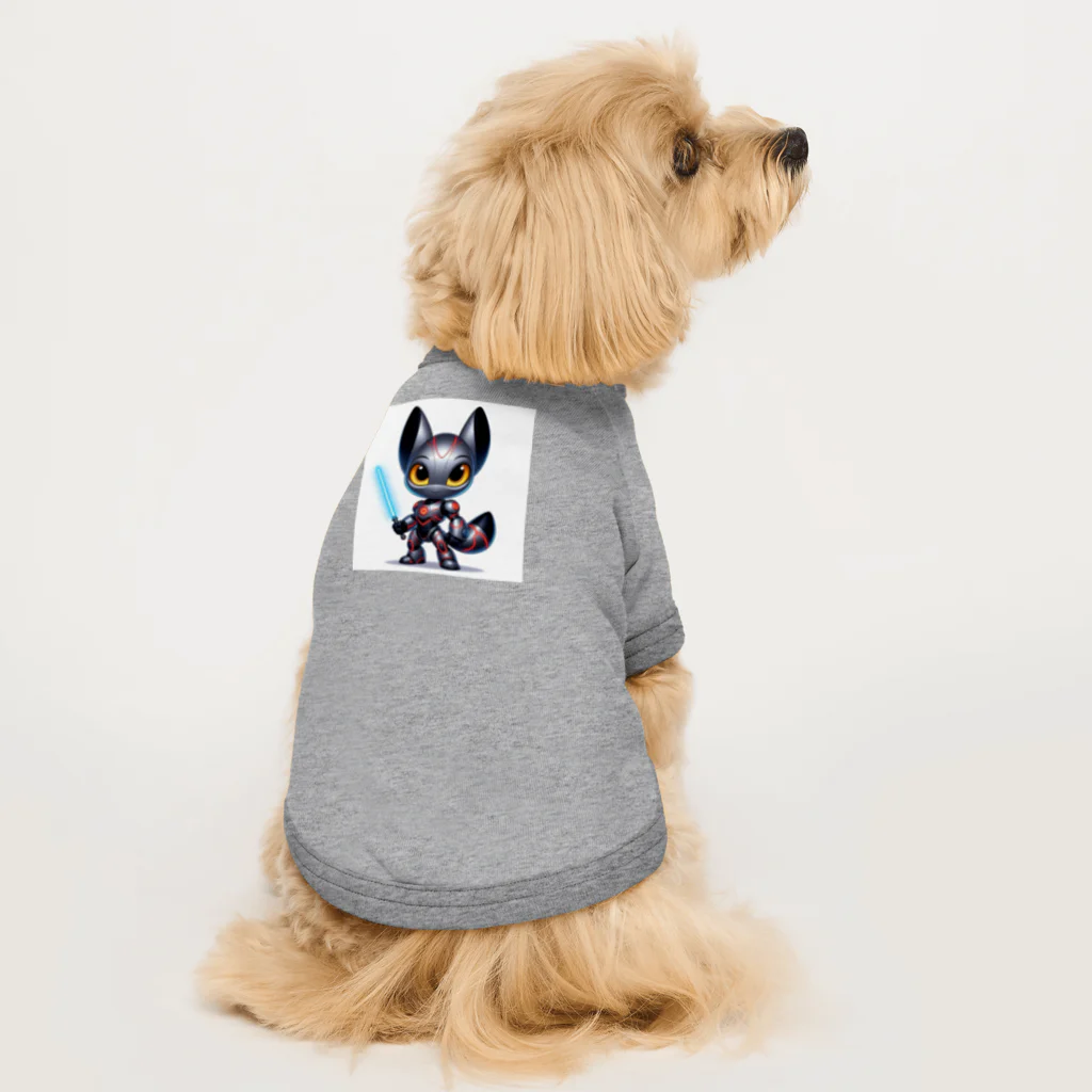 ゆうちゃんNFTいいねの耳長フェネックちゃんヒーローバージョン Dog T-shirt